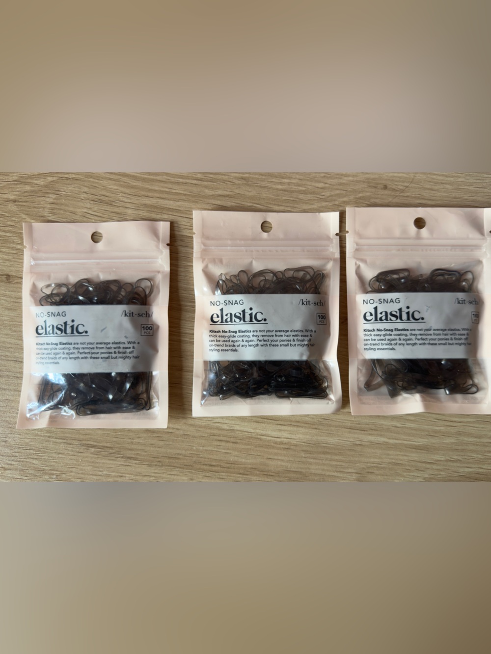 ♥️ Kitsch No-Snag Elastic Hair Ties - small multiple sizes